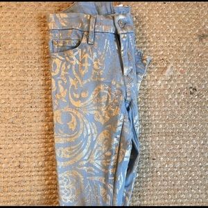 MOTHER skinny jeans the looker "gold rush baby"